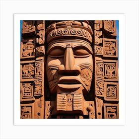 Totem De Terracota Art Print