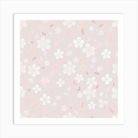 Sakura Flowers Art Print