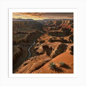 Grand Canyon At Sunset Art Print