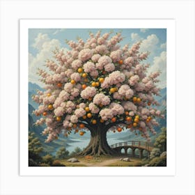 Cherry Blossom Tree Art Print