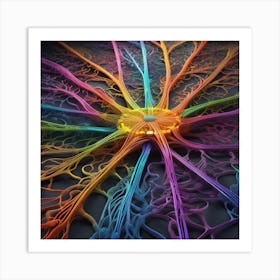 Colorful Brain 45 Art Print