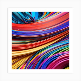 Colorful Paper Background Art Print