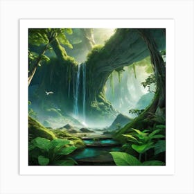 a beautiful painting of nature Art Print