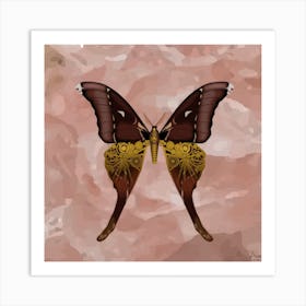 Mechanical Butterfly The Hercules Moth Techno Coscinocera Hercules Beige Art Print