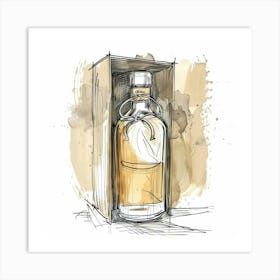 Scotch Whisky Hand Drawn Sketch Art Print