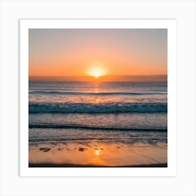 Sunset At The Beach Art Print