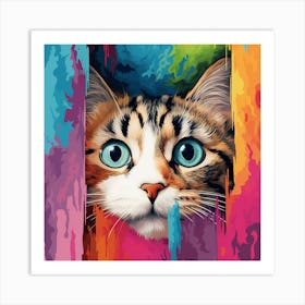 Cat Painting 3 Art Print