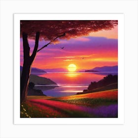 Sunset 4 Art Print