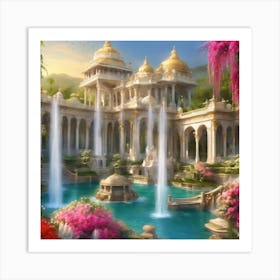 Palace In The Garden Art Print