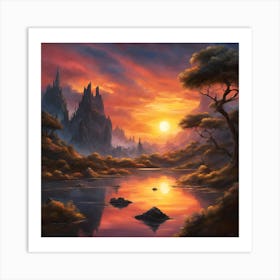 Sunset Art Print