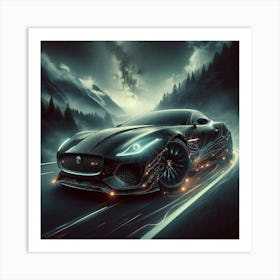 Jaguar F-Type 5 Art Print