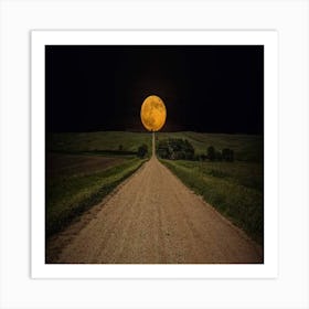 The moon Art Print