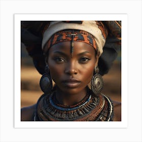 African Beauty 2 Art Print