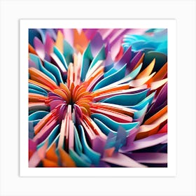 Paper Flower 1 Art Print