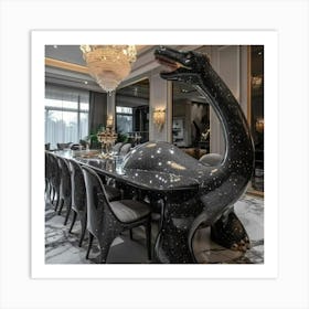 Dino Dining Room Art Print