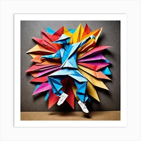 Origami Dancer 137 Art Print