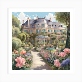 Garden In Paris Art Print