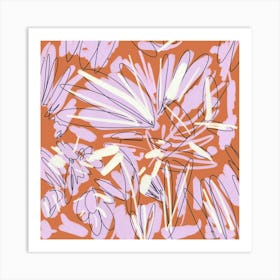 Abstract Floral Pattern Art Print