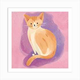 Orange Tabby Cat 5 Art Print