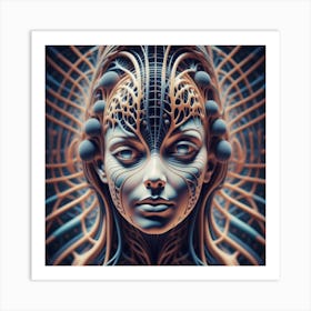 Cybernetic Woman 6 Art Print