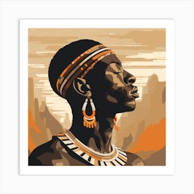 African Woman Art Print