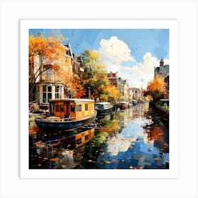 Aerial Symphony Amsterdam S Summer Canvas Art Print