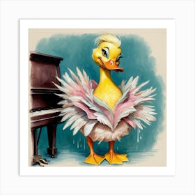 Ducky Piano 1 Art Print