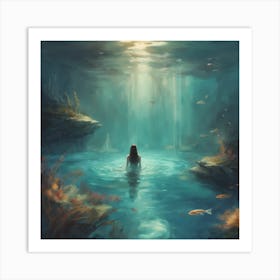 Into the water Art Print