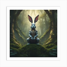 Rabbit In The Forest 31 Art Print