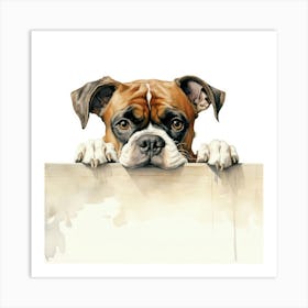 Boxer Dog 14 Art Print