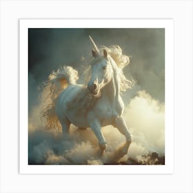 Lena1987 A Transluscent White Unicorn Floating Above The Grou 70b05627 8271 48a8 9a5e 7b59494c88ff 2 Art Print