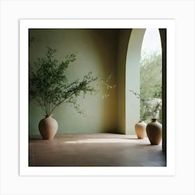 Terracotta Pots Art Print