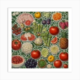 Fruits And Vegetables 2 Art Print