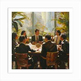 Business Meeting 10 Art Print