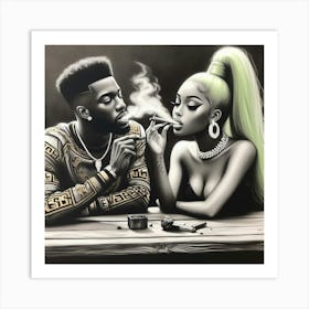 Smoke Session Art Print