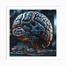 Brain In A Machine 1 Art Print