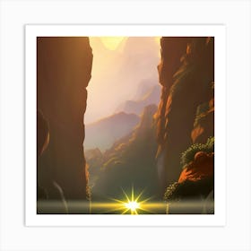 Mountain Scene Art Print