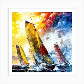 Sailing - Regatta Art Print