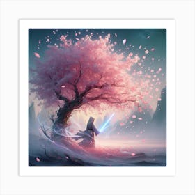 Star Wars Art,The Force in Bloom,Blossoming Hope Art Print