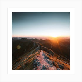 Sunrise On The Mountain Art Print