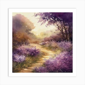 Purple Path Art Print