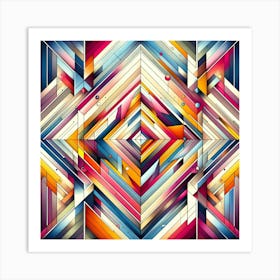 Abstract Geometric Pattern 2 Art Print