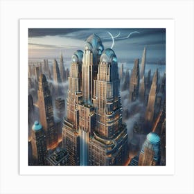 Futuristic Cityscape 27 Art Print