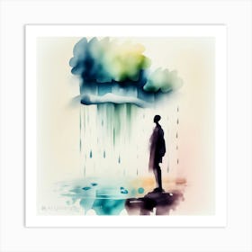 Thoughts of the Rain Art Print