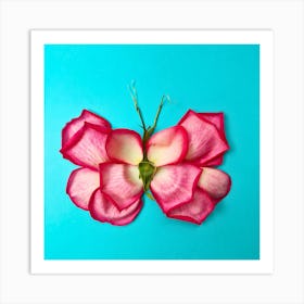Rose Butterfly Art Print