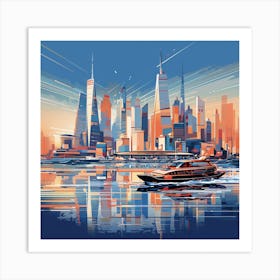 New York City Skyline 2 Art Print