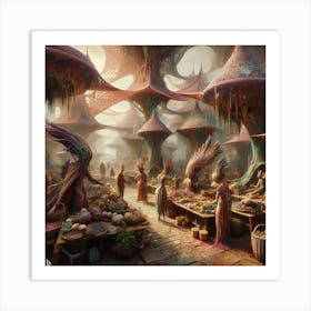 Ethereal Market Art Print