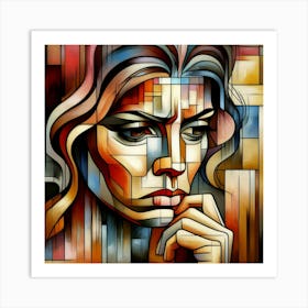 Abstract Of A Woman Art Print