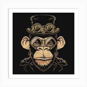 Steampunk Monkey 12 Art Print