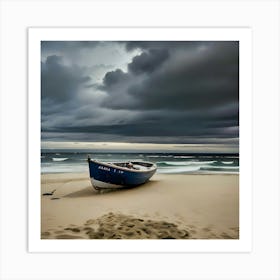 Boat On The Beach Art Print